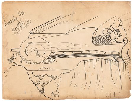 Lot #759 W. C. Fields Original Sketch - Image 1