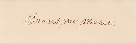 Lot #601 Grandma Moses Signature - Image 2