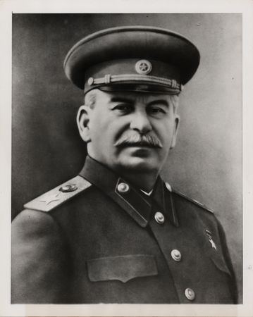 Lot #490 Joseph Stalin Original Wirephoto (1953) - Image 1