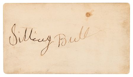 Lot #355 Sitting Bull Signature - Image 1