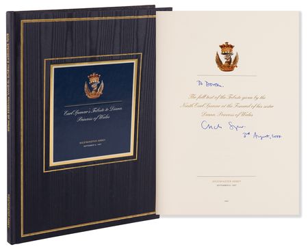 Lot #471 Princess Diana: Earl Charles Spencer Signed Book - Tribute to Diana Princess of Wales - Image 1