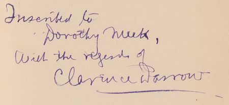 Lot #393 Clarence Darrow Signed Book - My Life - Image 2
