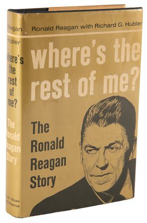 Lot #239 Ronald Reagan Signed Book - Where's the Rest of Me? - Image 3