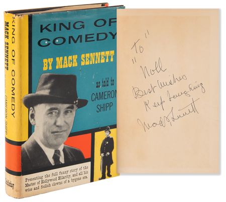 Lot #869 Mack Sennett Signed Book - King of Comedy - Image 1