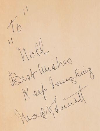 Lot #869 Mack Sennett Signed Book - King of Comedy - Image 2