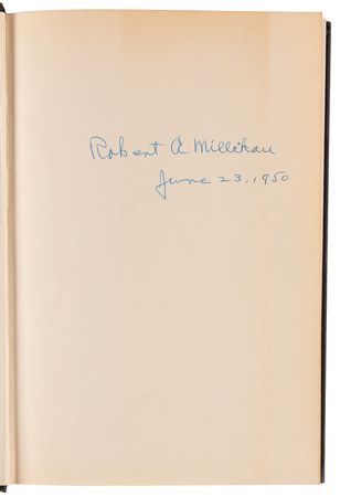Lot #452 Robert A. Millikan Signed Book - Autobiography - Image 4