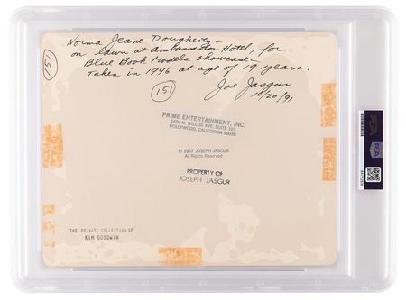 Lot #849 Marilyn Monroe Original 'Type IV' Photograph Signed by Joseph Jasgur - Image 2