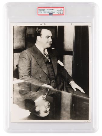 Lot #375 Al Capone Original 'Type II' Photograph - Courtroom - Image 1