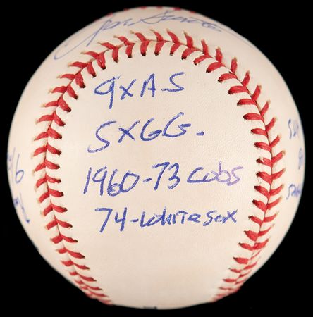 Lot #918 Ron Santo Signed Baseball - Image 2