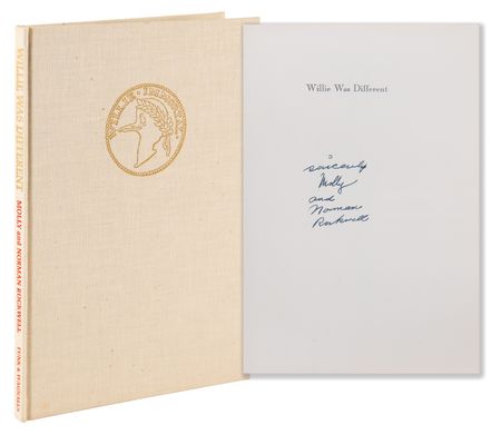 Lot #604 Norman Rockwell Signed Book - Willie Was Different - Image 1
