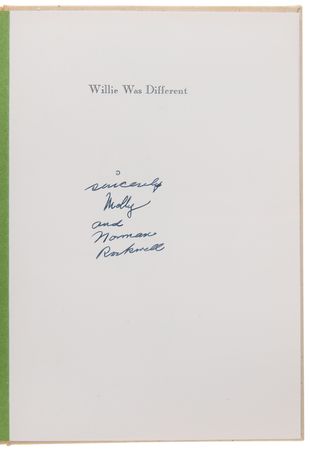 Lot #604 Norman Rockwell Signed Book - Willie Was Different - Image 4