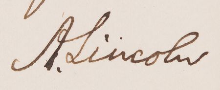 Lot #37 Abraham Lincoln Autograph Note Signed as President - Image 2