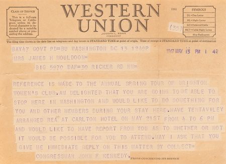 Lot #72 John F. Kennedy Autograph Letter Signed to a Boston Women's Club Organizer (1946) - Image 6