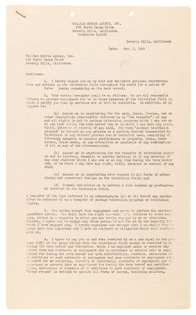 Lot #764 Marilyn Monroe Early Television Contract, Signed on the Brink of Superstardom - Image 2