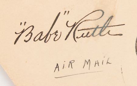 Lot #892 Babe Ruth Signed Olympic Airmail Cover - Image 3