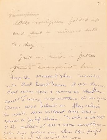 Lot #344 Howard Hughes Handwritten Statement on Defending the Spruce Goose Before Congress - Image 6