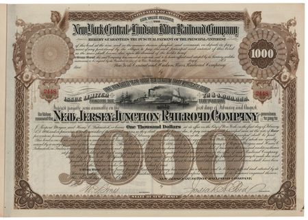 Lot #453 J. Pierpont Morgan Document Signed - Image 1