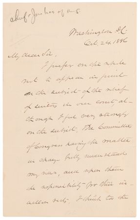 Lot #411 U. S. Grant Cabinet and Associates (12) Signed Items - Image 9