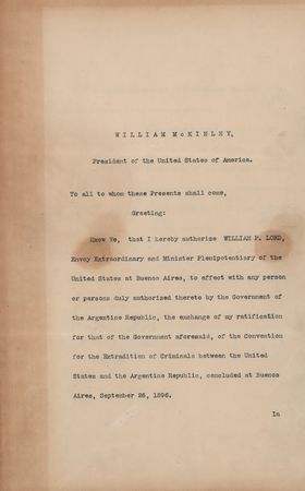 Lot #219 William McKinley Document Signed as President - Image 2