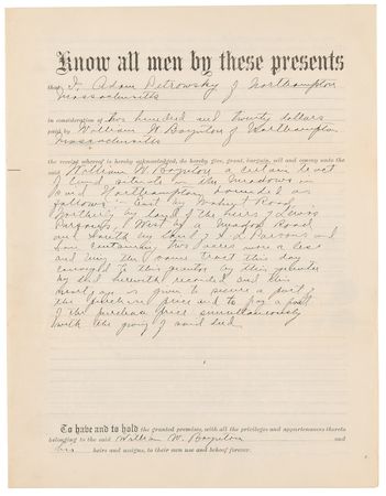 Lot #140 Calvin Coolidge Early Twice-Signed Document - Filled Out Entirely in Coolidge's Hand as the Hampshire County Clerk of Courts - Image 3