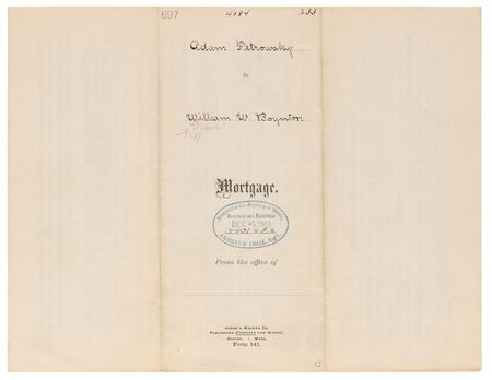 Lot #140 Calvin Coolidge Early Twice-Signed Document - Filled Out Entirely in Coolidge's Hand as the Hampshire County Clerk of Courts - Image 5