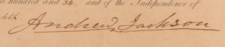 Lot #20 Andrew Jackson Document Signed as President - Image 2