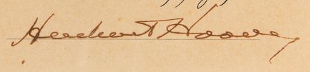 Lot #184 Herbert Hoover Document Signed as President - Image 2