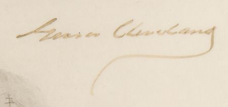 Lot #132 Grover Cleveland Naval Document Signed as President - Image 2