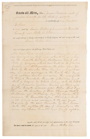 Lot #24 William Henry Harrison Document Signed - Image 3
