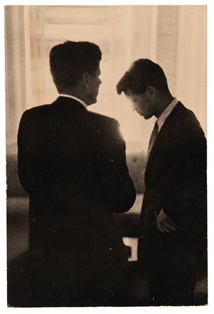 Lot #204 John and Robert Kennedy Original Oversized Photograph by Jacques Lowe - 'Brothers' - Image 1