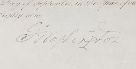 Lot #3 George Washington Document Signed as President, Commissioning One of Sixteen Original US Marshals - Image 3