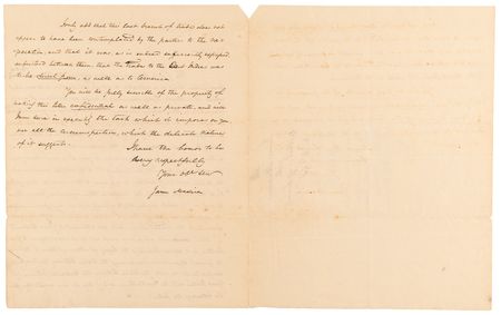 Lot #15 James Madison Letter Signed as Secretary of State on the Fruitless Monroe–Pinkney Treaty of 1806 - Image 3