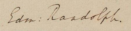 Lot #5 Edmund Randolph Names George Washington and James Madison Among the Virginia Delegates Attending the Constitutional Convention - Image 4