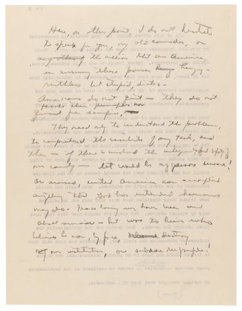 Lot #68 Dwight D. Eisenhower Hand-Edited Typescript for an American Legion Speech on the Soviet Threat, Delivered During His 1952 Presidential Campaign - Image 4