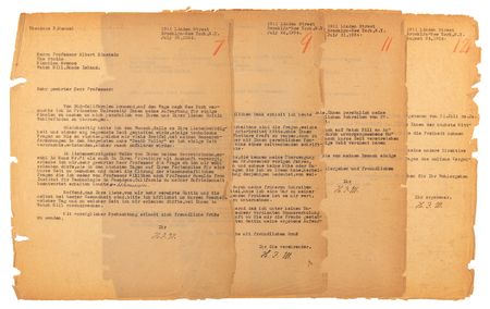 Lot #4094 Albert Einstein Collection of (5) Typed Letters Signed, Dating to His Princeton Arrival After Leaving Nazi Germany - Image 9