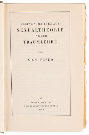 Lot #4016 Sigmund Freud Signed Book - Short Writings on Sexual Theory and Dream Theory - Image 5