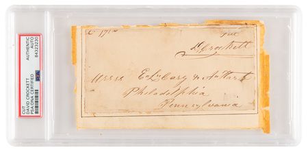 Lot #4017 David Crockett Rare Signed Free Frank - Image 1