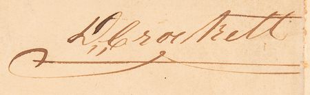 Lot #4017 David Crockett Rare Signed Free Frank - Image 2