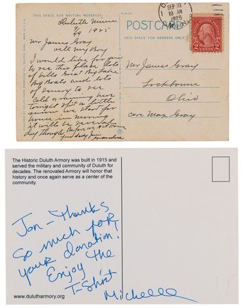 Lot #4047 The Day the Music Died: Buddy Holly, Ritchie Valens, and Big Bopper Signatures from the Bob Dylan-Attended Duluth Concert on January 31, 1959 - Image 5