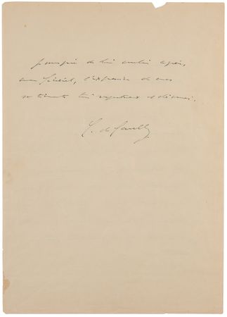 Lot #4013 Charles de Gaulle WWII-Dated Autograph Letter Signed to Gen. Weygand, from Exile in London on June 20, 1940: 
