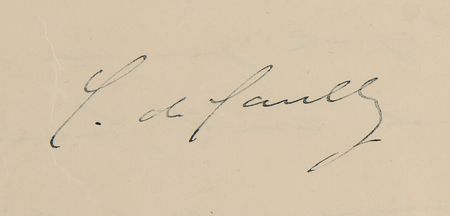 Lot #4013 Charles de Gaulle WWII-Dated Autograph Letter Signed to Gen. Weygand, from Exile in London on June 20, 1940: 