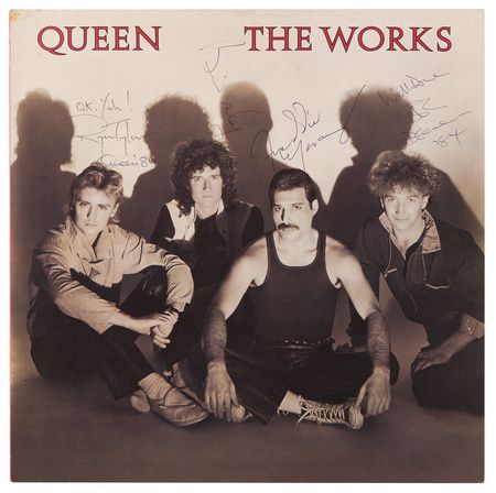 Lot #4048 Queen Signed Album - The Works - One of