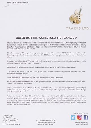 Lot #4048 Queen Signed Album - The Works - One of Ten Signed for BBC Radio One - Image 4