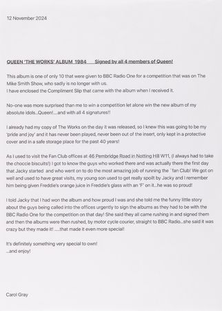 Lot #4048 Queen Signed Album - The Works - One of Ten Signed for BBC Radio One - Image 5