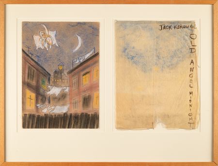 Lot #4035 Jack Kerouac?s Original Artwork for 'Old Angel Midnight' - Vibrant Depiction of the Title Character from Kerouac?s Experimental Epic of Spontaneous Poetry - Image 1