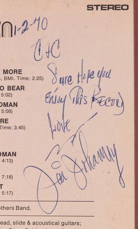 Lot #4040 Allman Brothers Signed Debut Album - The Allman Brothers Band - Image 3