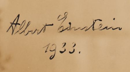 Lot #4097 Albert Einstein Signed 'Type I' Photograph, Pictured During His First Visit to the California Institute of Technology - Image 2