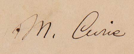 Lot #4083 Marie Curie Typed Letter Signed, Claiming Priority for Her Explanation of Radiation - Image 3