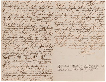 Lot #4092 Heinrich Schliemann Autograph Letter Signed on Ancient Troy and the Origin of the Swastika - Image 3