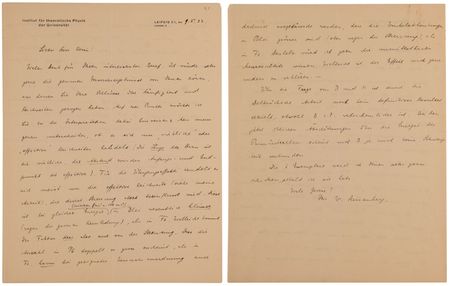 Lot #4087 Werner Heisenberg Archive of (9) Autograph Letters Signed on Cosmic Radiation - Image 3